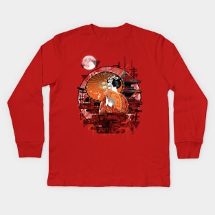 GEISHA DREAM Kids Long Sleeve T-Shirt